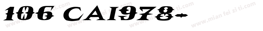 106 CAI978常规字体转换